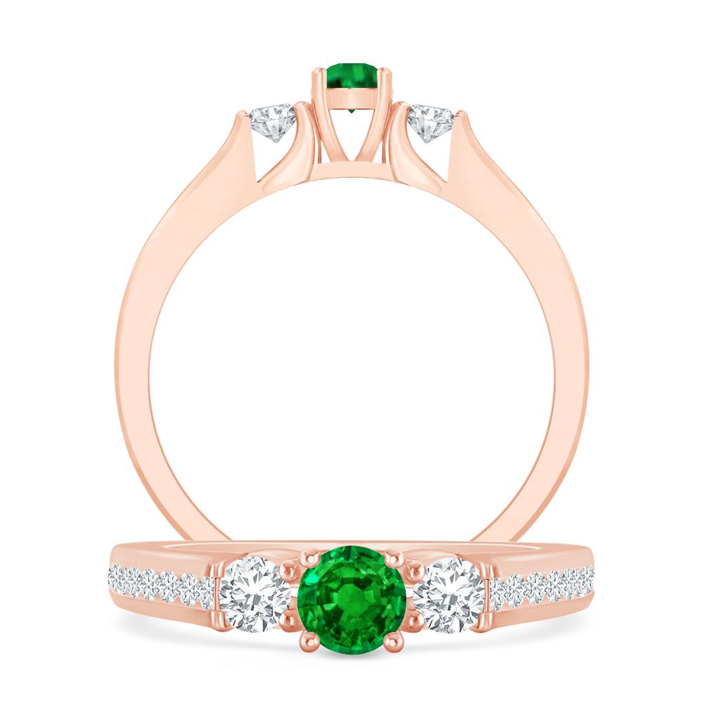 Rose Gold - Emerald