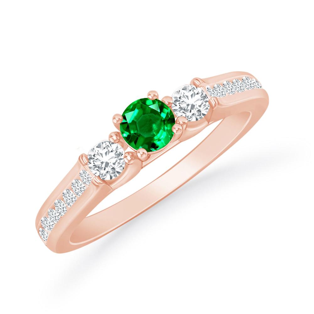 Rose Gold - Emerald