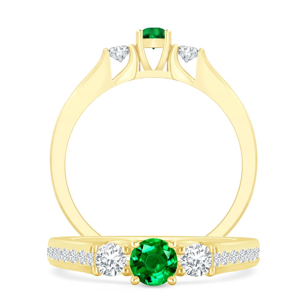 Yellow Gold - Emerald