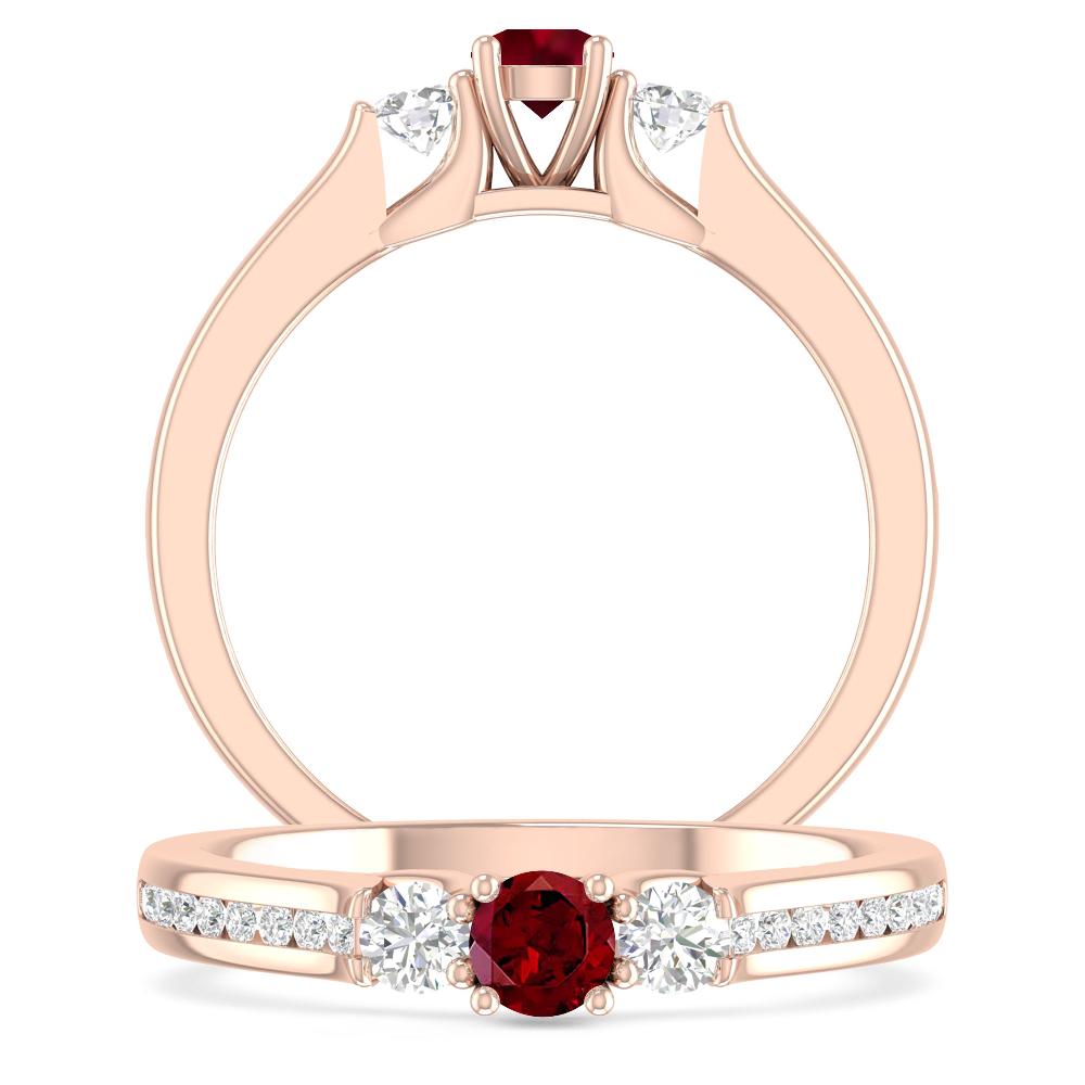 Rose Gold - Garnet