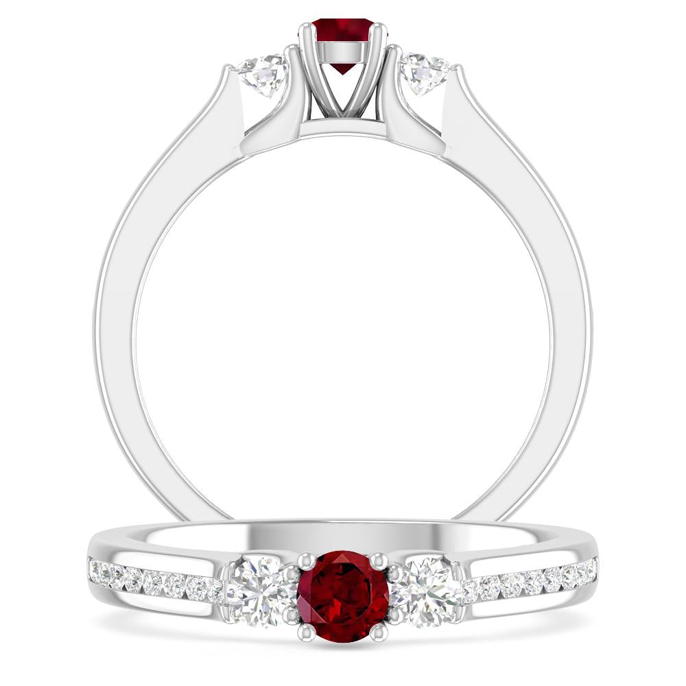 White Gold - Garnet