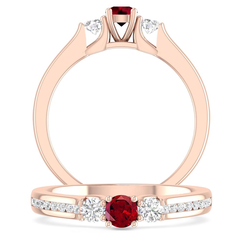 Rose Gold - Garnet