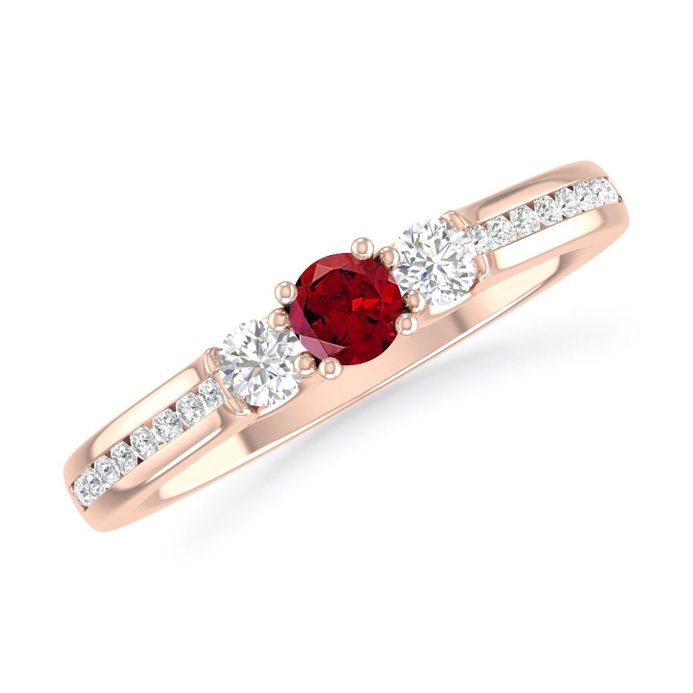 Rose Gold - Garnet