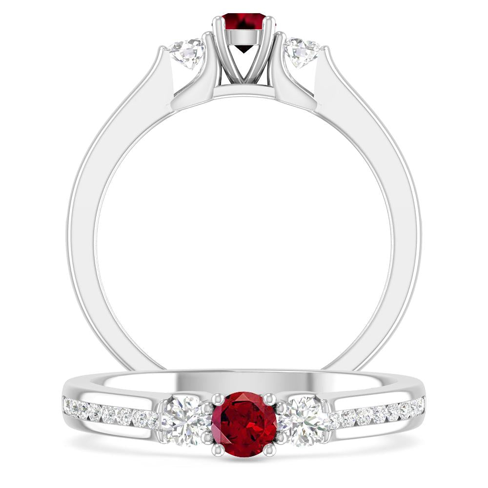 White Gold - Garnet