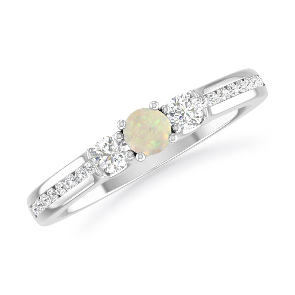 White Gold - Opal