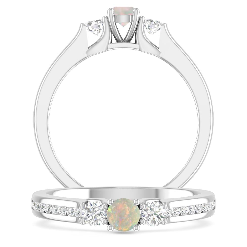 White Gold - Opal