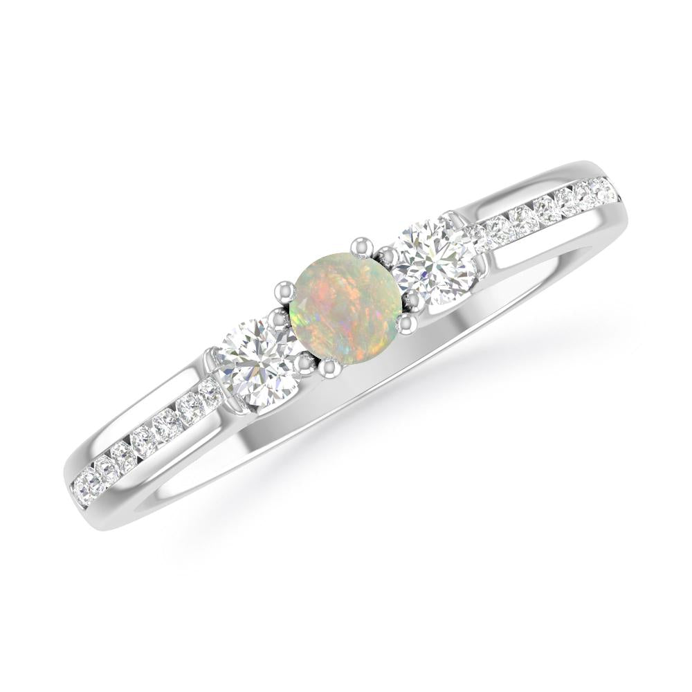 White Gold - Opal