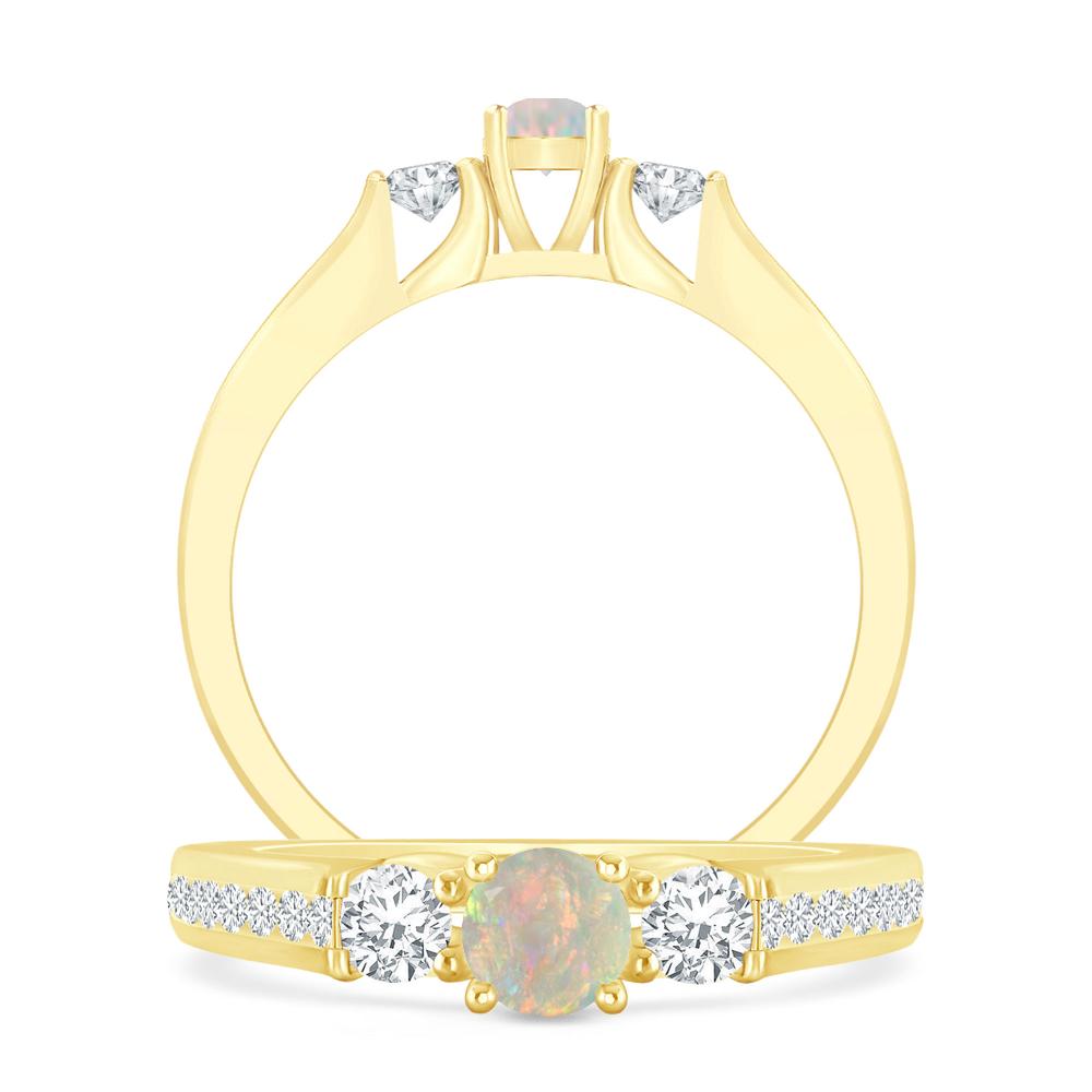 Yellow Gold - Opal