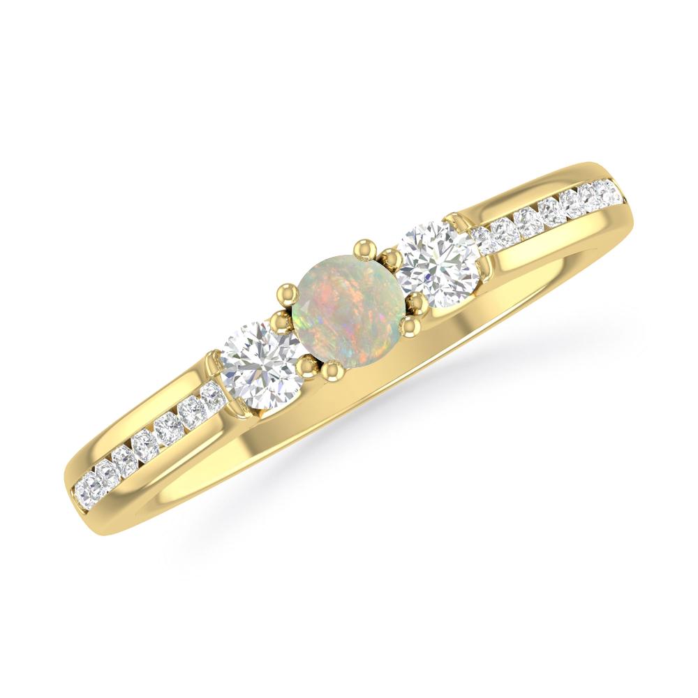 Yellow Gold - Opal