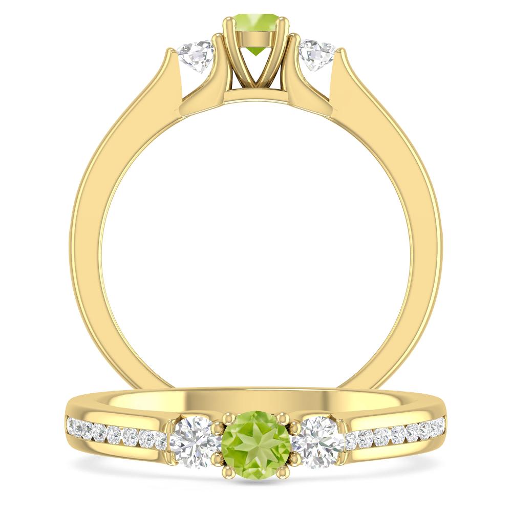 Yellow Gold - Peridot