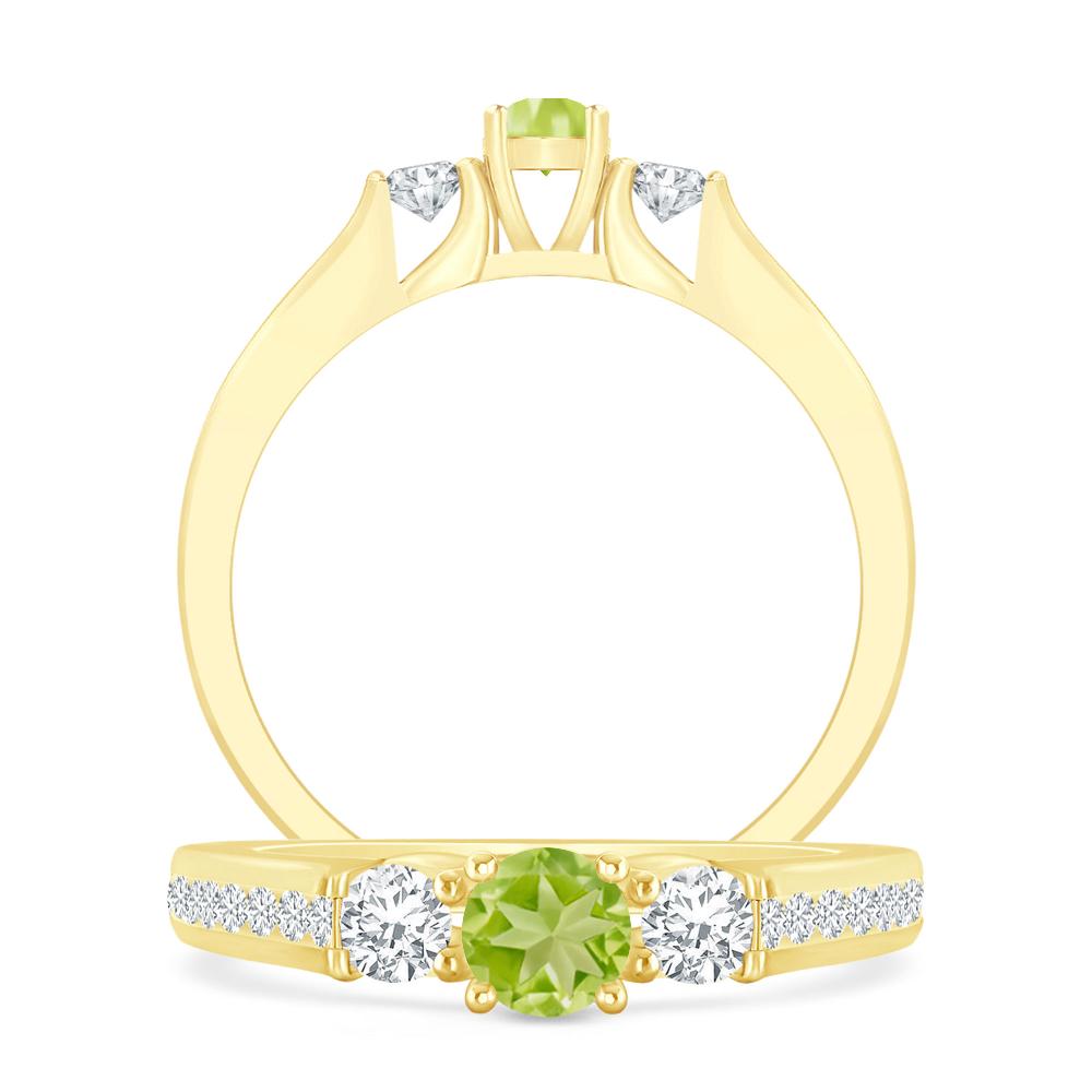 Yellow Gold - Peridot