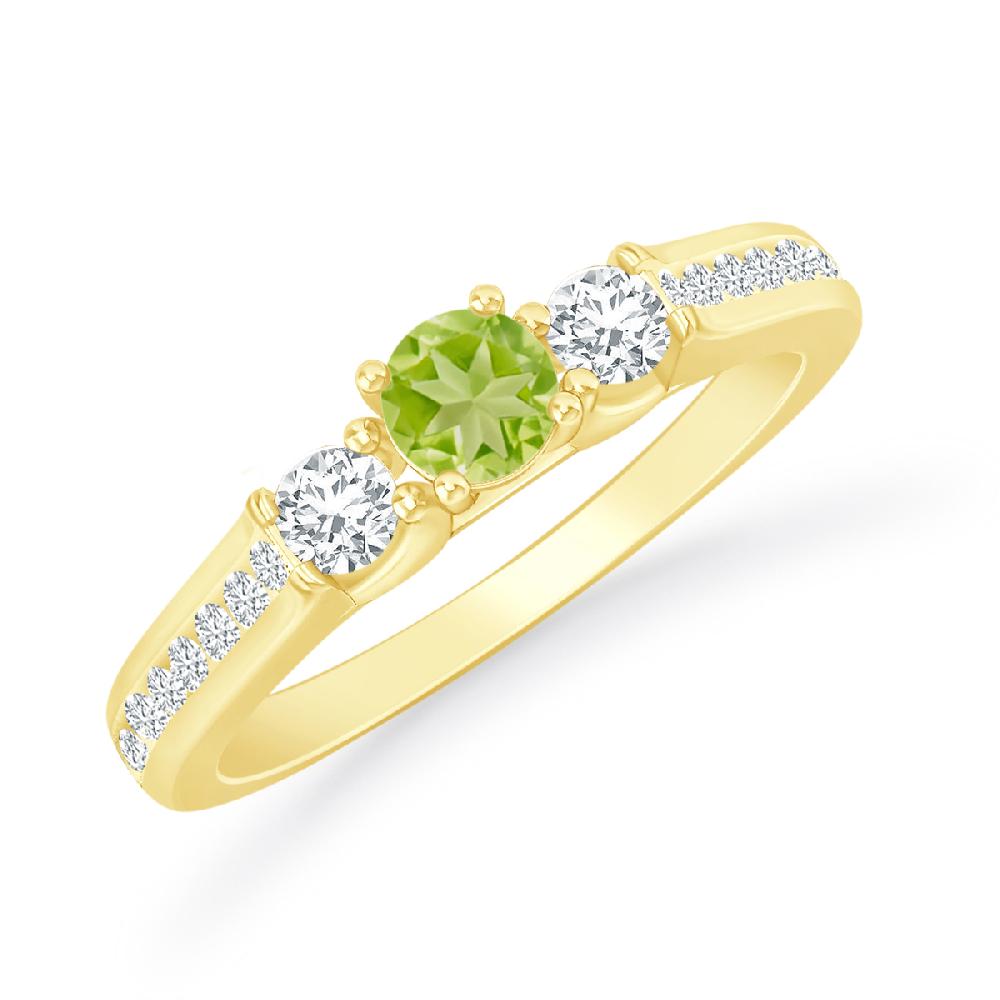 Yellow Gold - Peridot