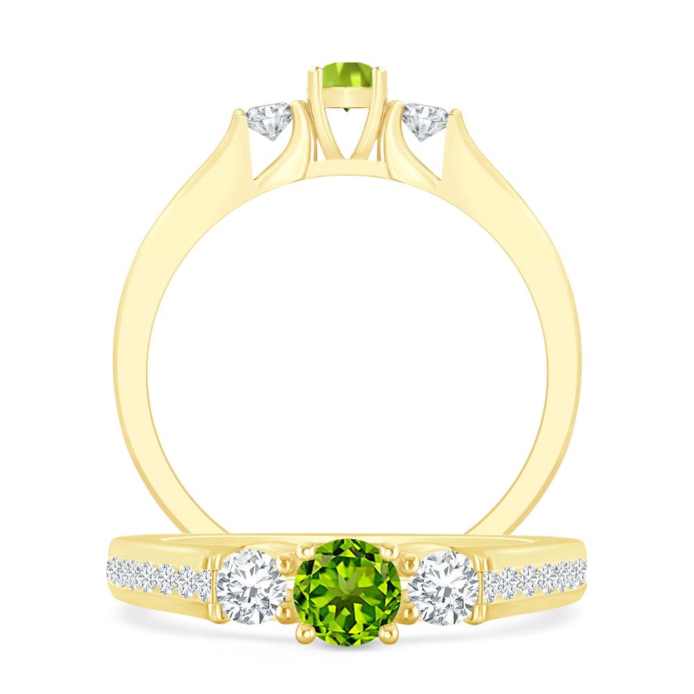 Yellow Gold - Peridot