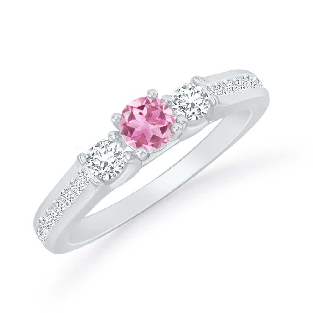 White Gold - Pink Tourmaline