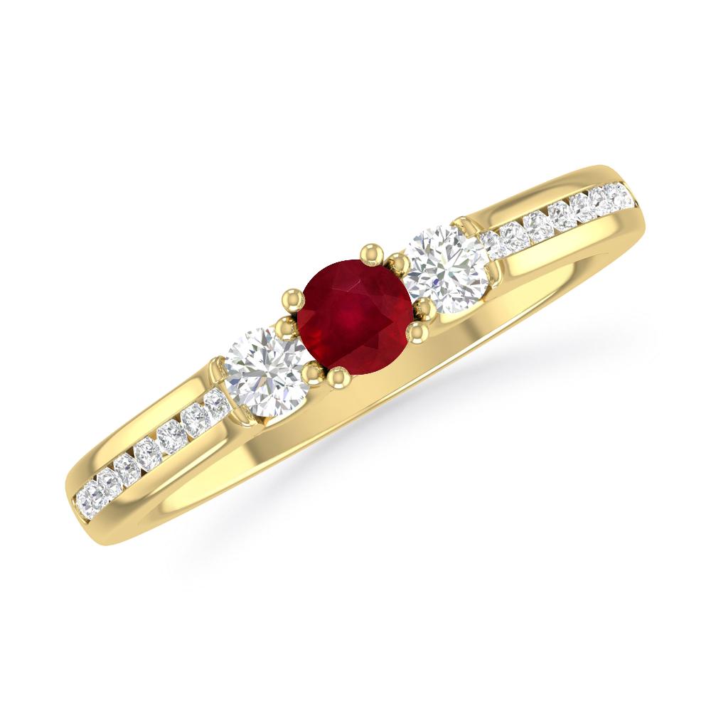 Yellow Gold - Ruby