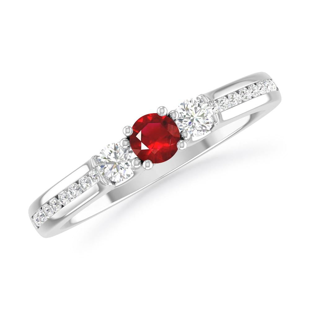 White Gold - Ruby