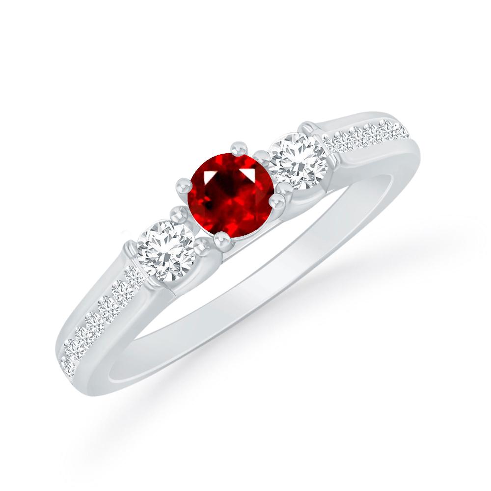 White Gold - Ruby