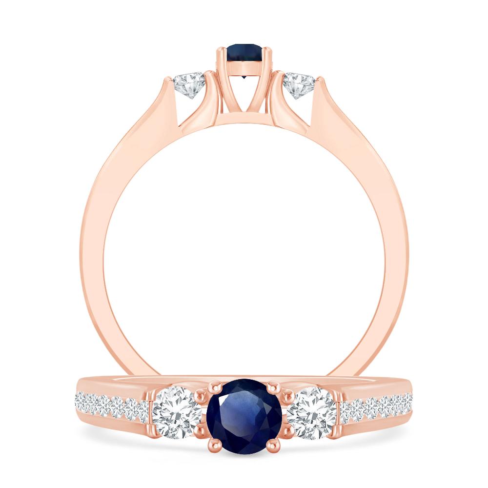 Rose Gold - Sapphire