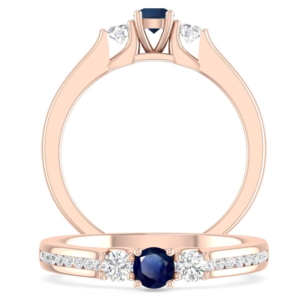 Rose Gold - Sapphire