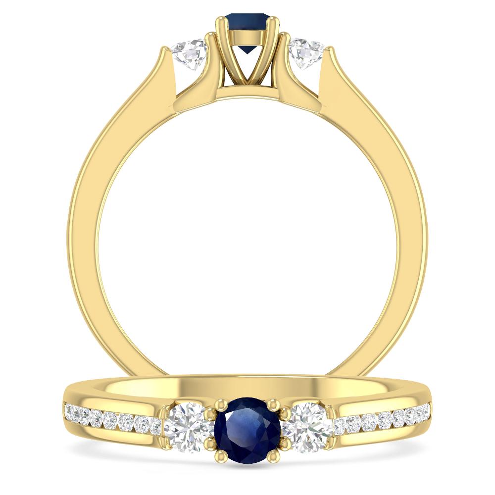 Yellow Gold - Sapphire