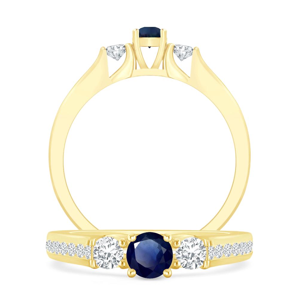 Yellow Gold - Sapphire