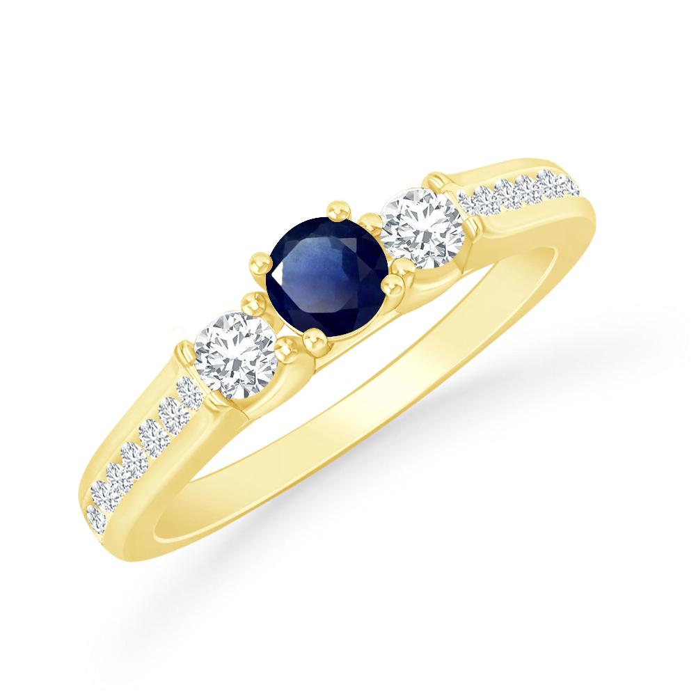 Yellow Gold - Sapphire