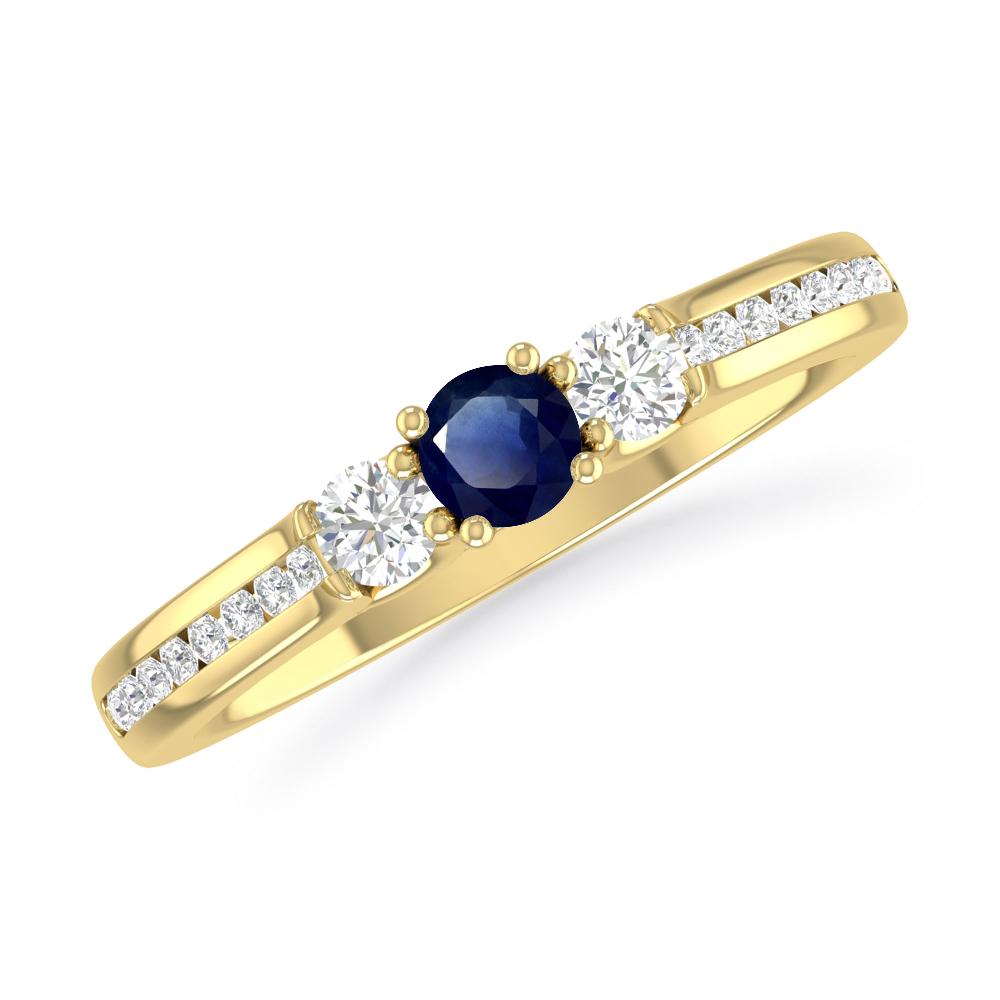 Yellow Gold - Sapphire