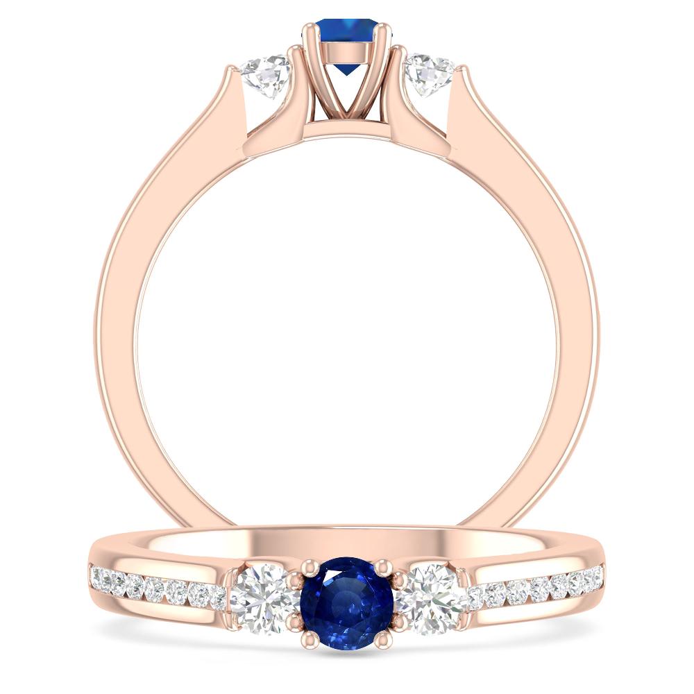 Rose Gold - Sapphire