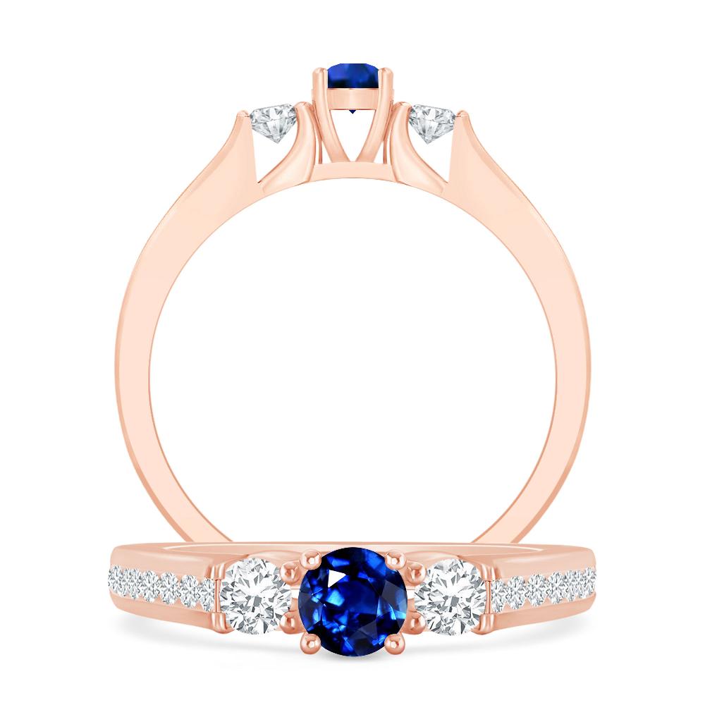 Rose Gold - Sapphire