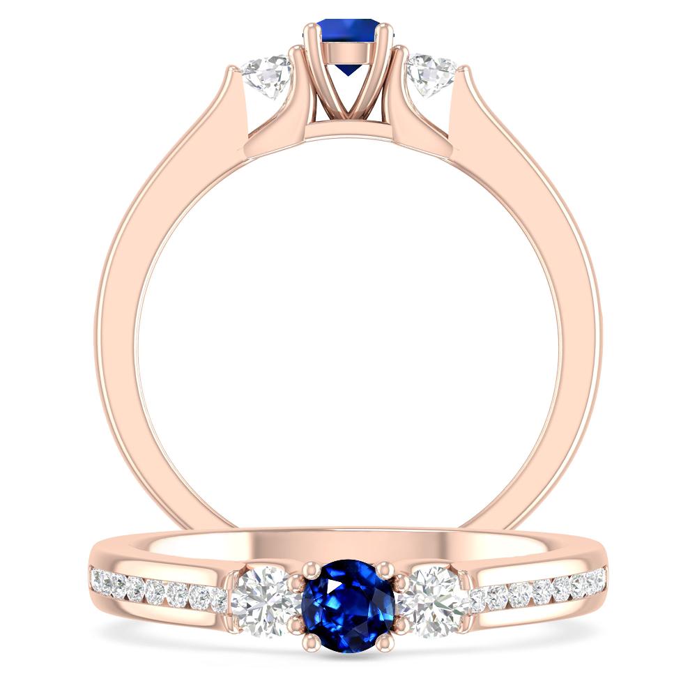 Rose Gold - Sapphire