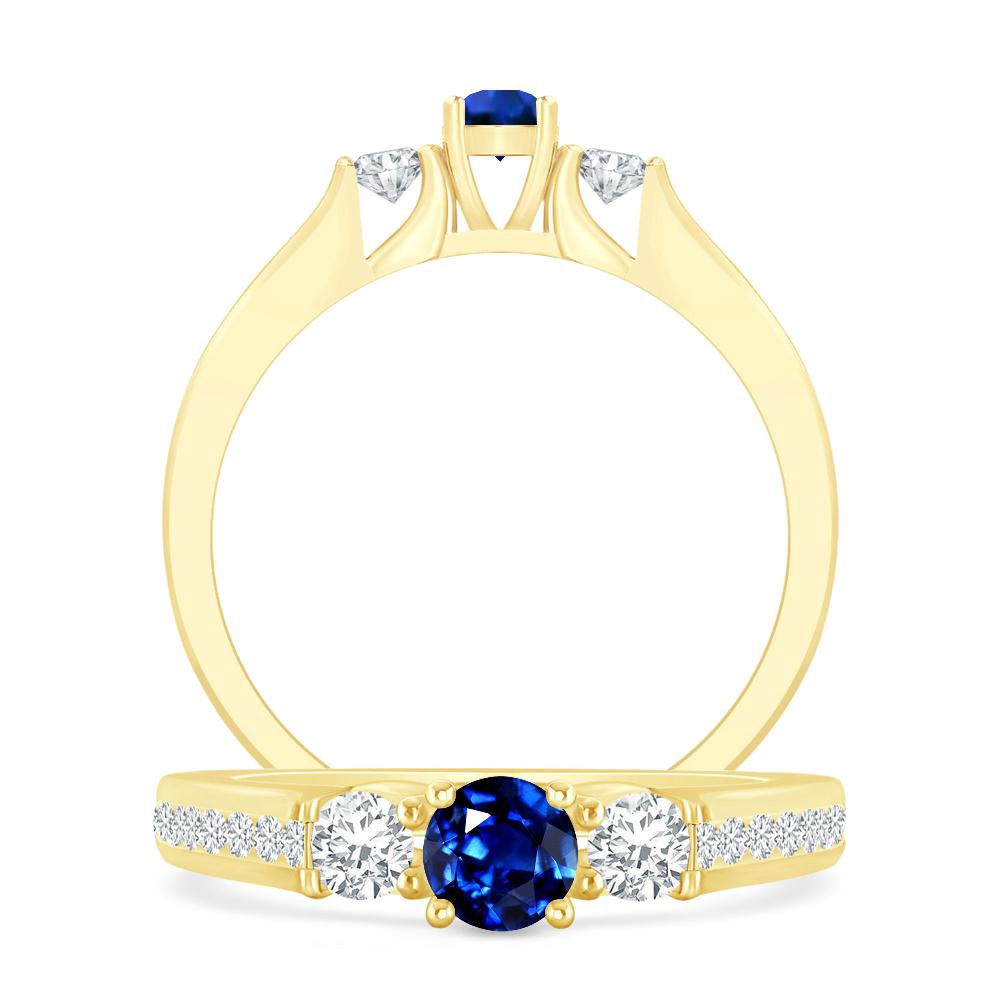 Yellow Gold - Sapphire