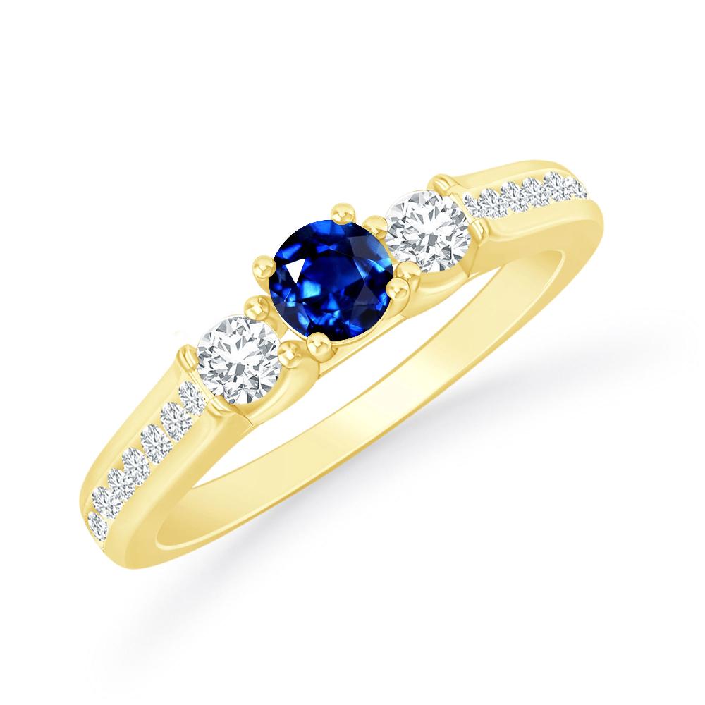 Yellow Gold - Sapphire