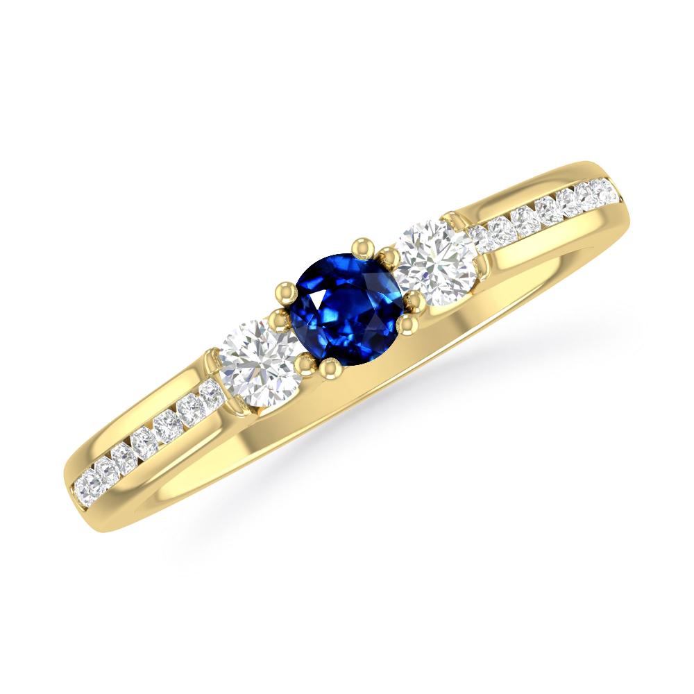 Yellow Gold - Sapphire