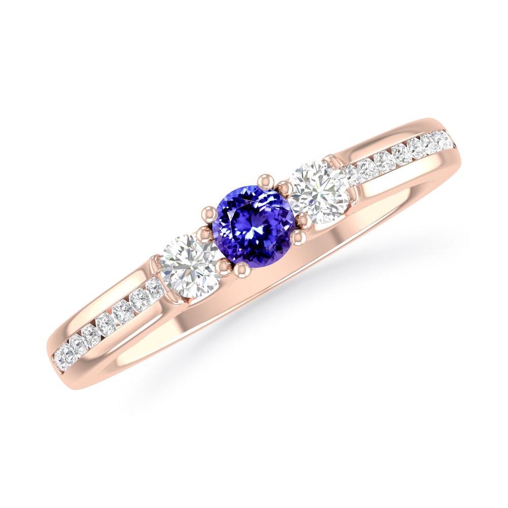 Rose Gold - Tanzanite