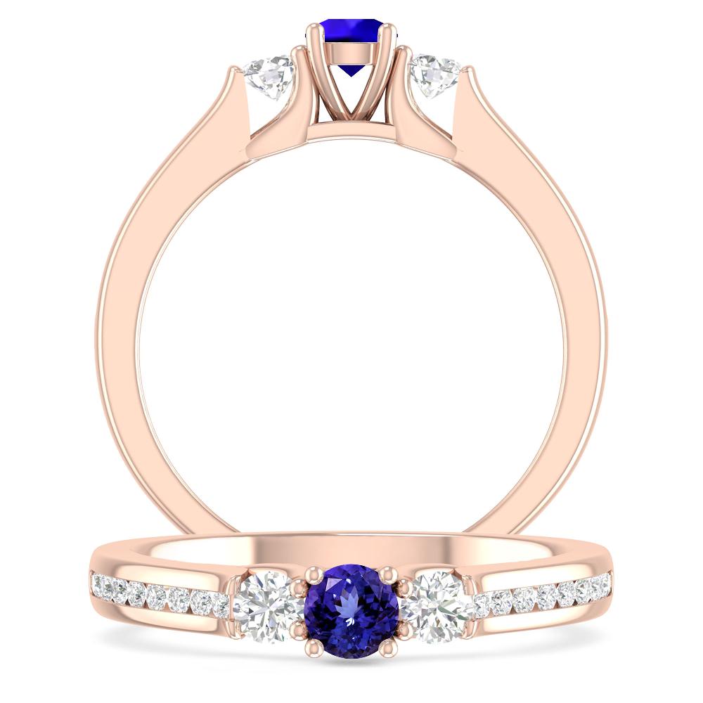 Rose Gold - Tanzanite