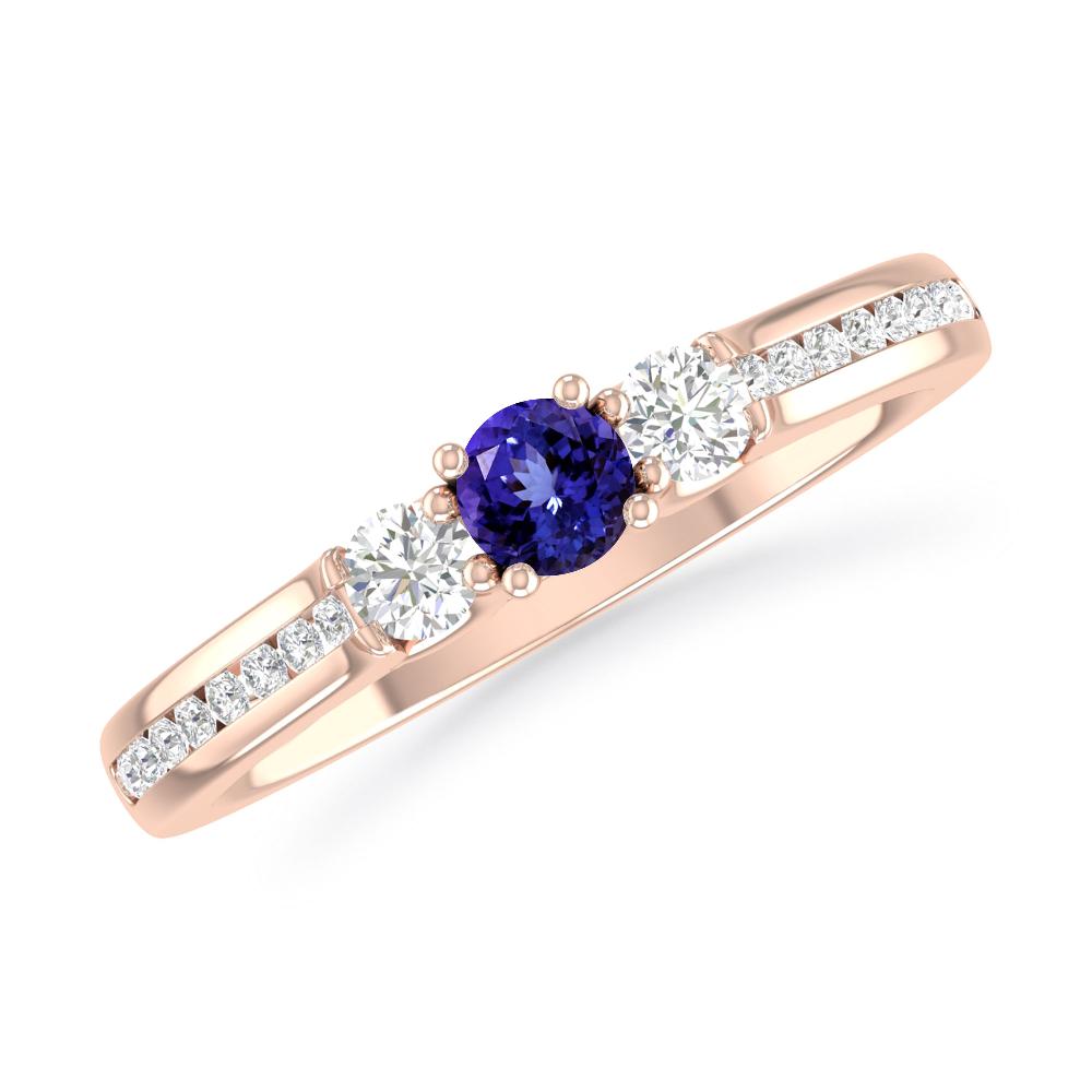 Rose Gold - Tanzanite