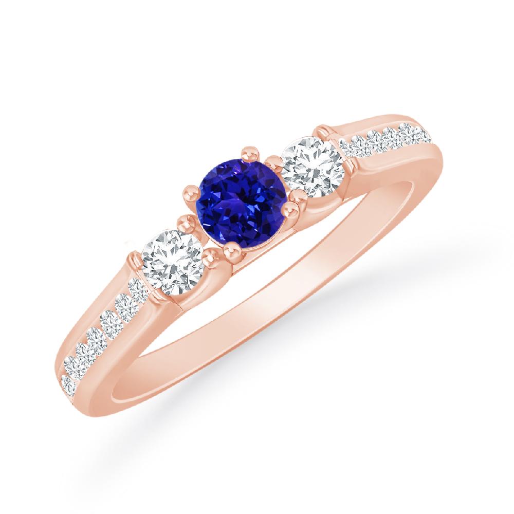 Rose Gold - Tanzanite