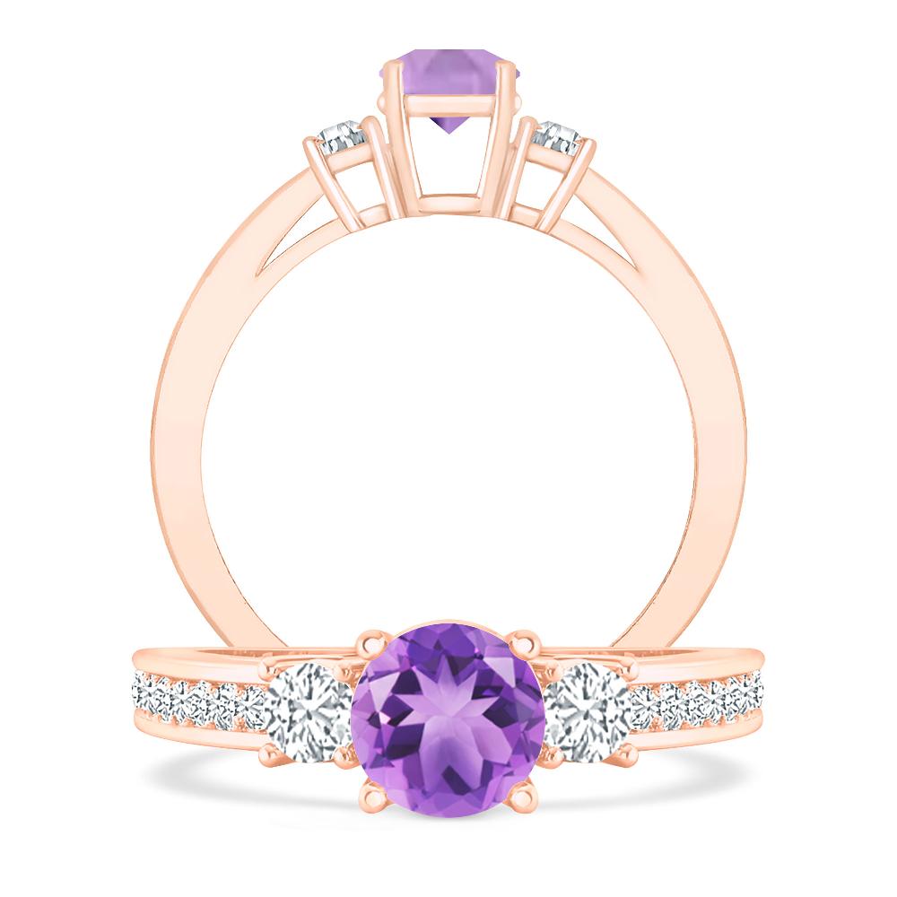 Rose Gold - Amethyst