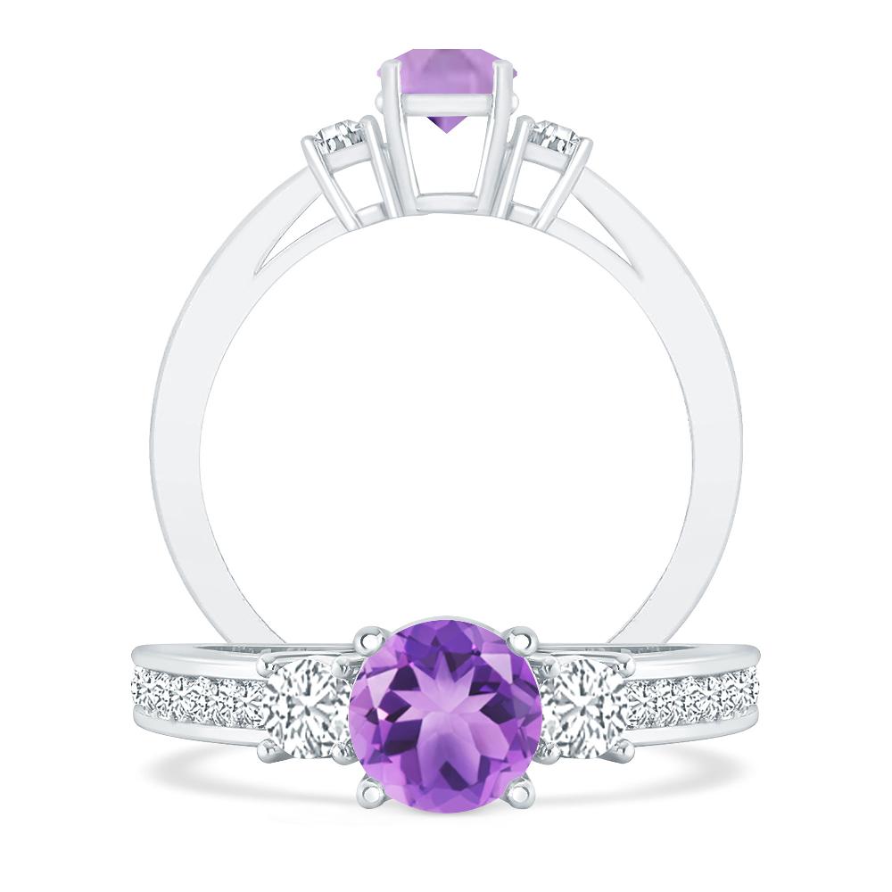 White Gold - Amethyst