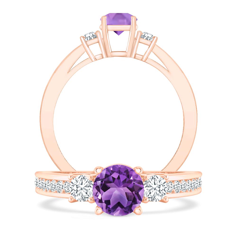 Rose Gold - Amethyst