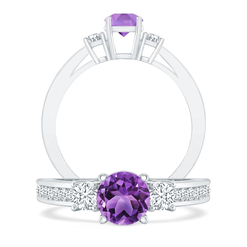 White Gold - Amethyst