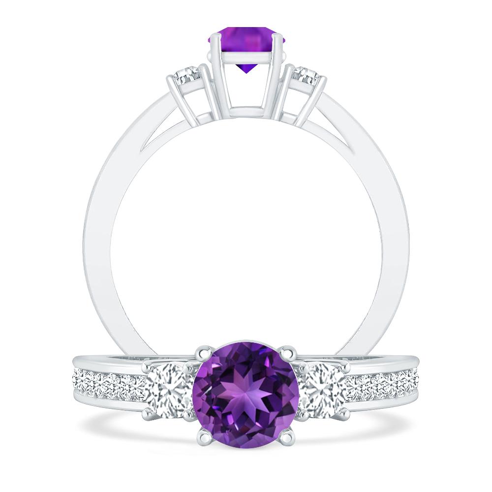 White Gold - Amethyst