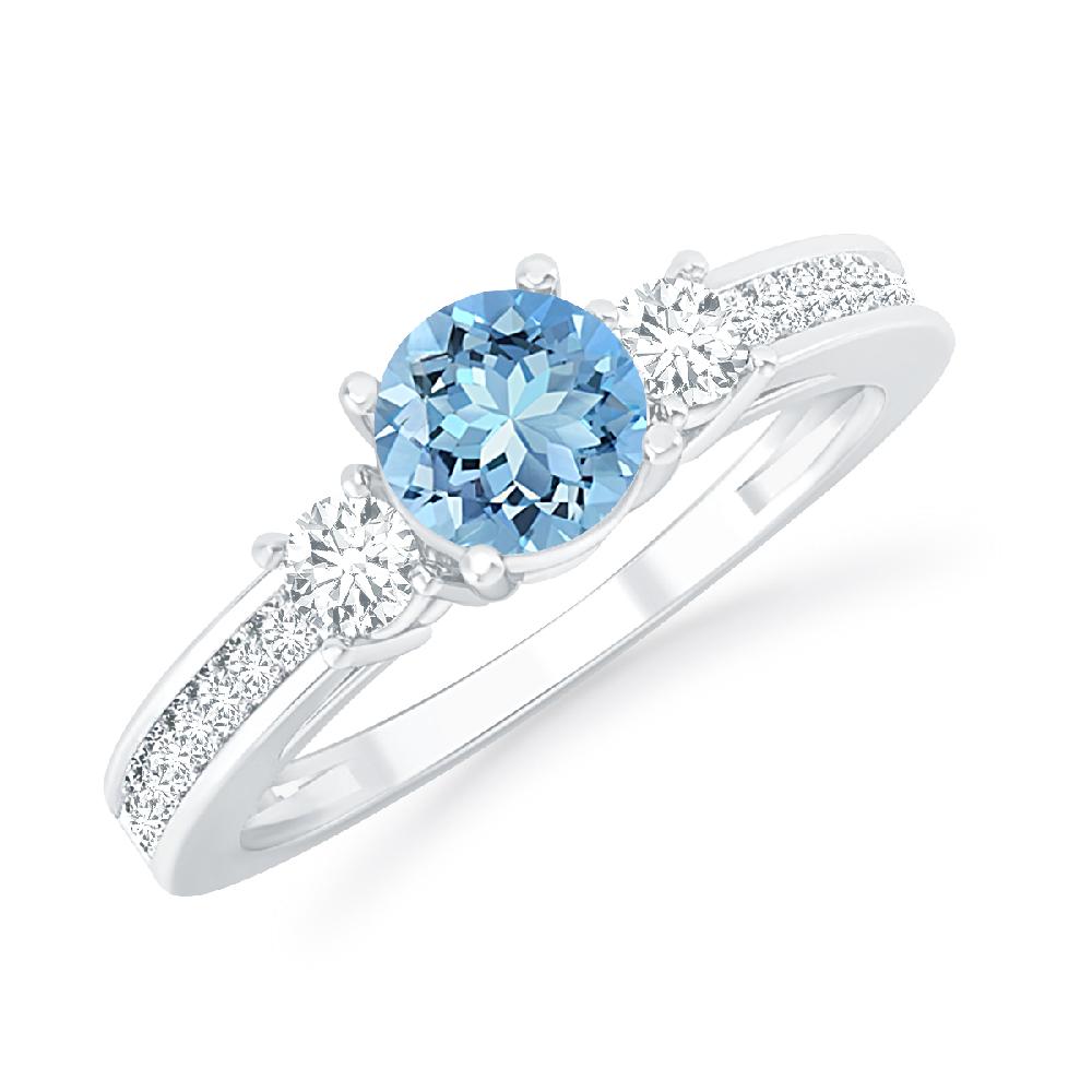 White Gold - Aquamarine