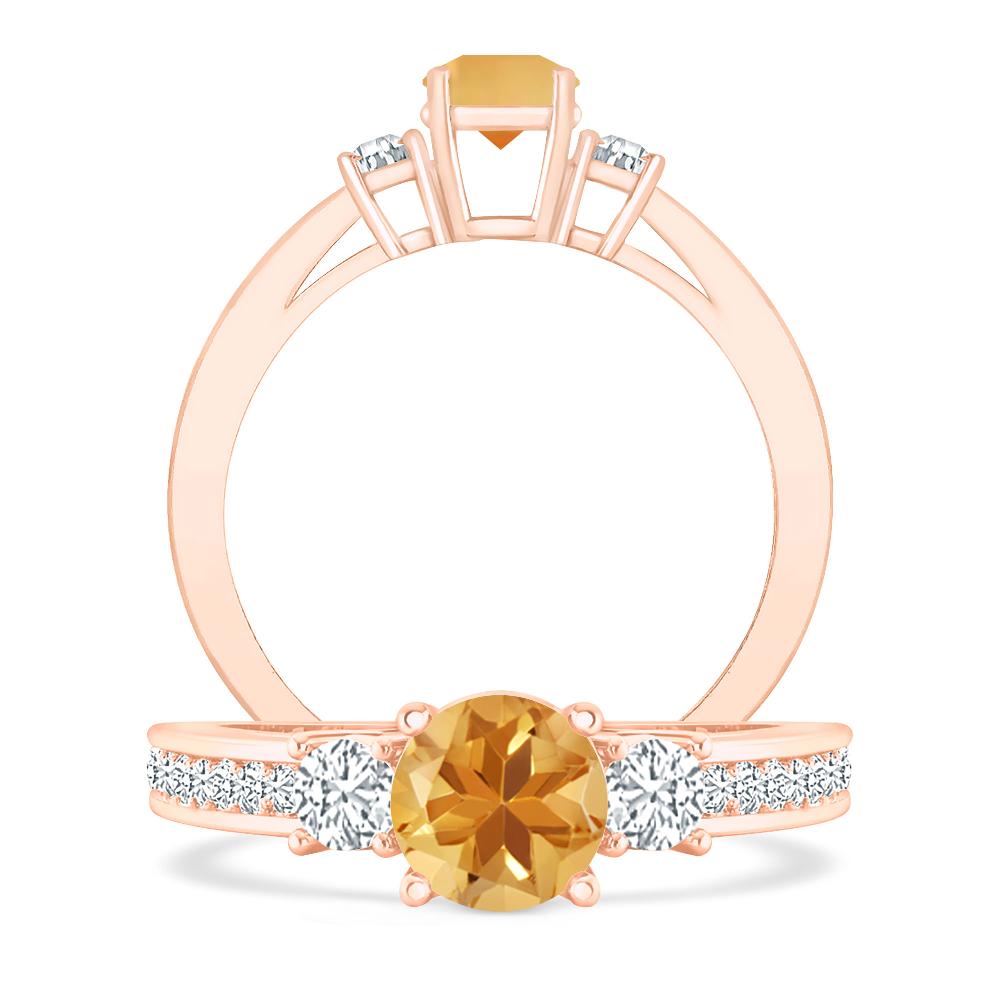 Rose Gold - Citrine