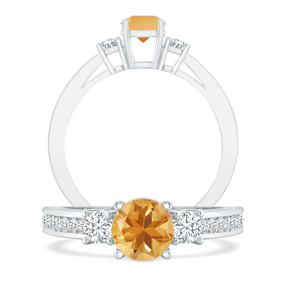 White Gold - Citrine