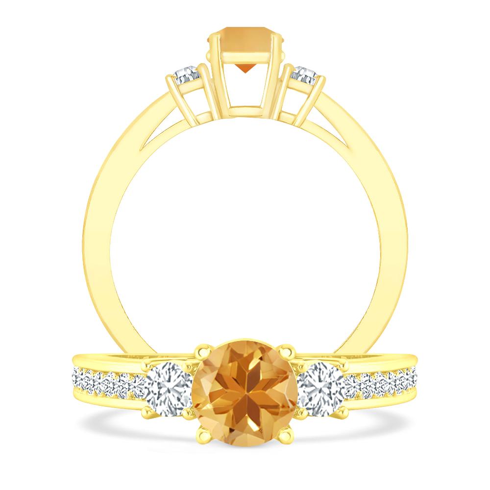 Yellow Gold - Citrine