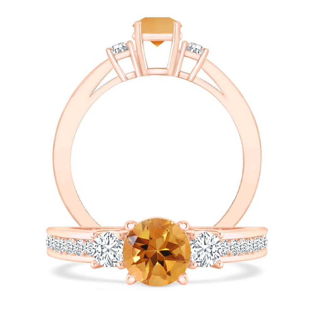 Rose Gold - Citrine