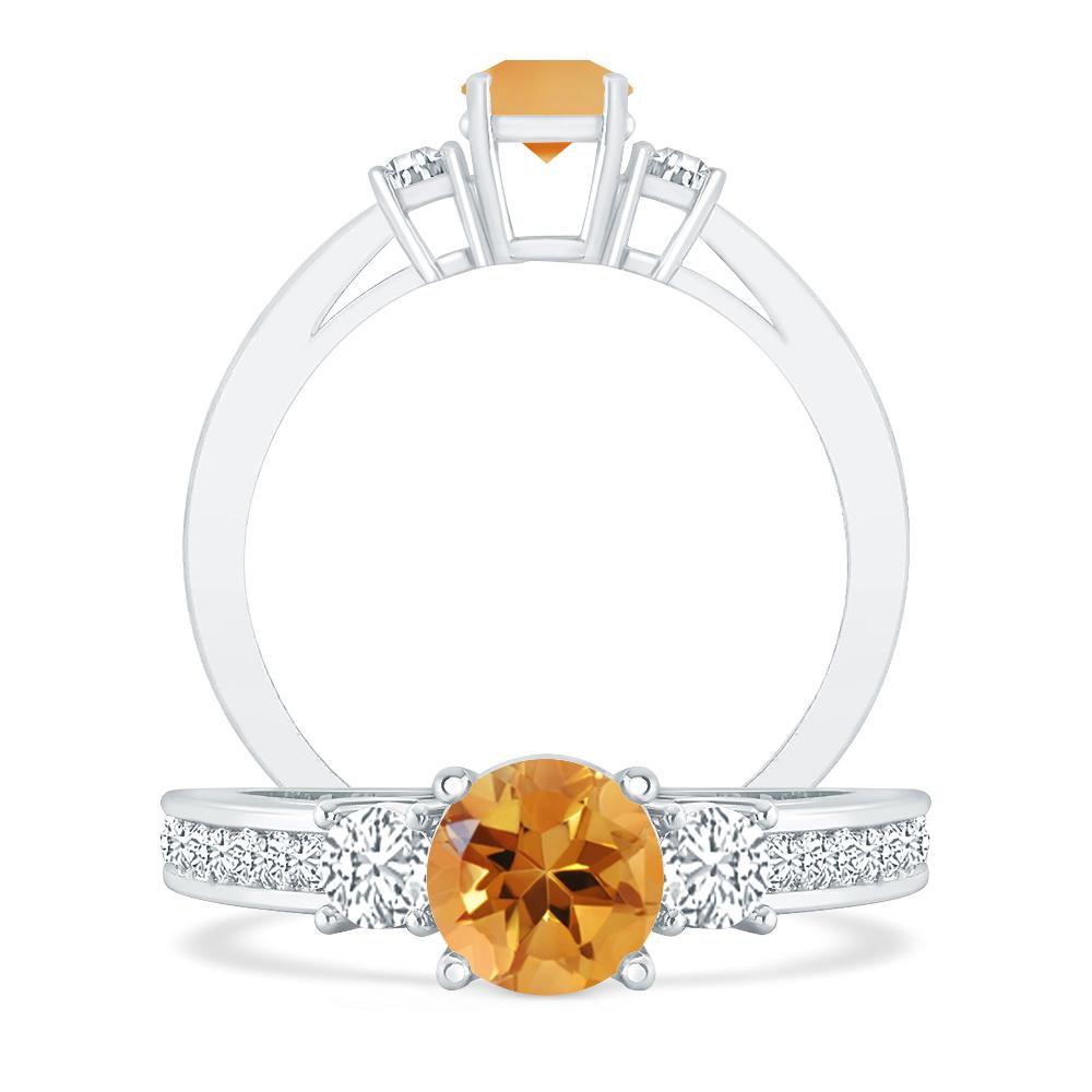 White Gold - Citrine