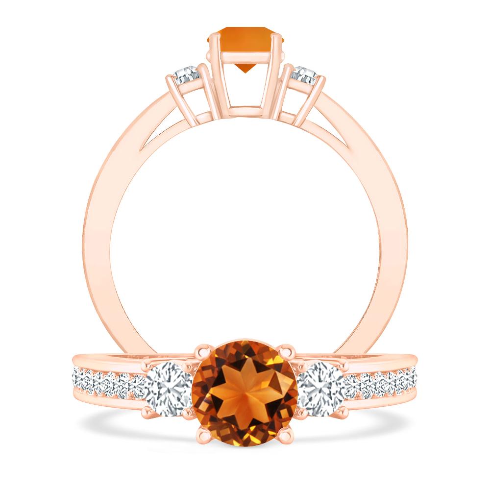 Rose Gold - Citrine