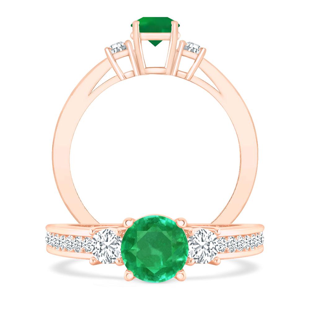 Rose Gold - Emerald